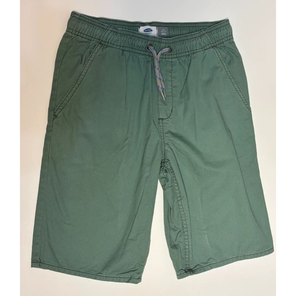 Old Navy Boys Green Pull-On Shorts Size L 10-12 – 100% Cotton